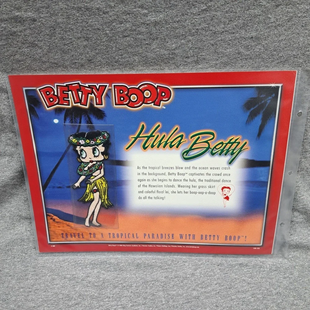Betty Boop Patch Hula Betty Clothing Bag Patch Collectible Vintage‎ Hawaii New